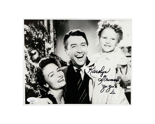 Karolyn Grimes Autographed It's A Wonderful LIfe 8x10 "Zuzu" Inscription JSA