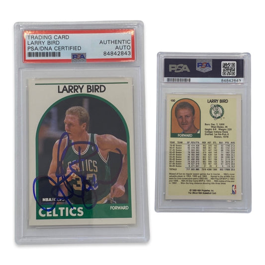 1989-90 Larry Bird NBA Hoops #150 Autographed PSA Auto Authentic