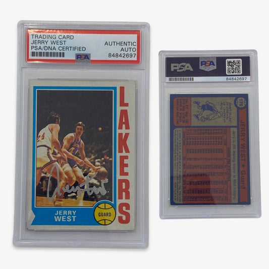 1974-75 Jerry West Topps #176 Autographed PSA Auto Authentic