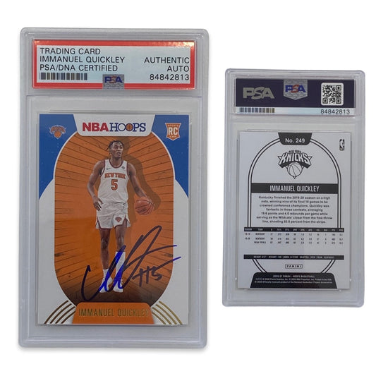 2020 Immanuel Quickley Hoops #249 Autographed PSA Auto Authentic RC Rookie COA