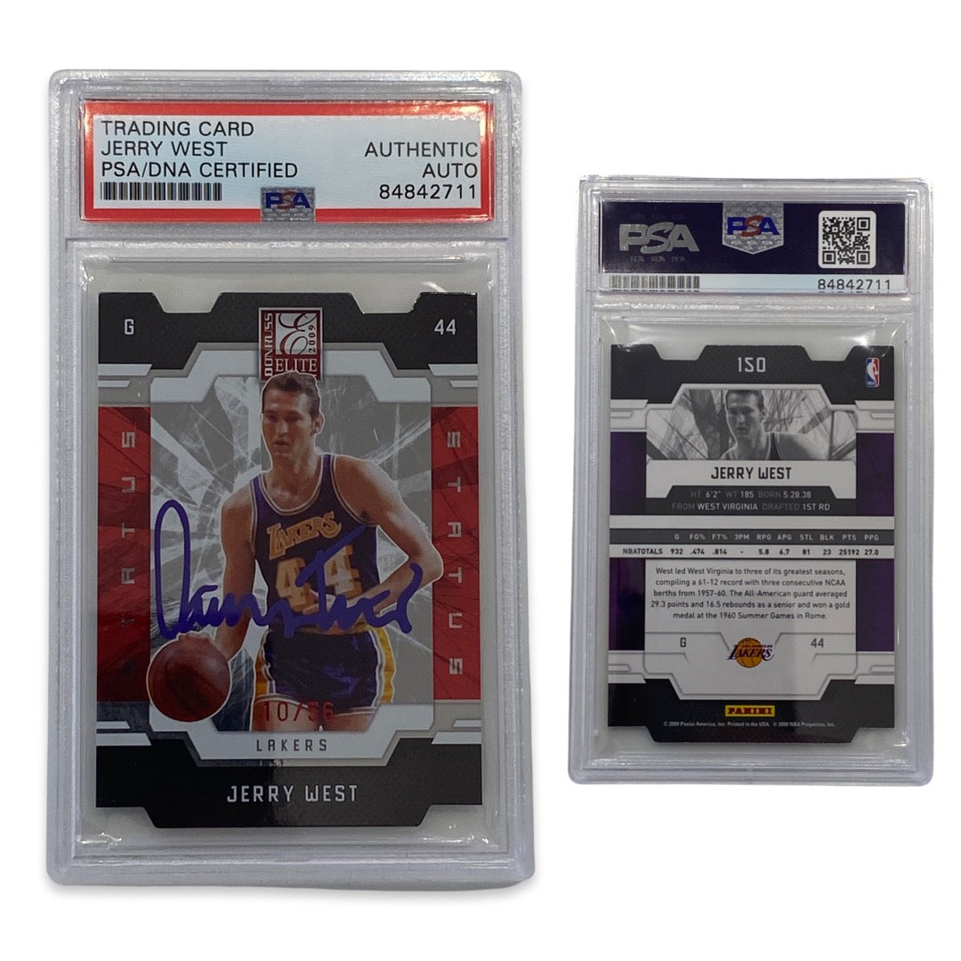 2009 Jerry West Autographed Donruss Elite #150 PSA Auto Authentic