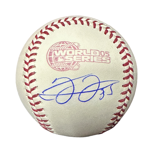 Frank Thomas Autographed Chicago White Sox 2005 World Series Logo Baseball Schwartz Sports