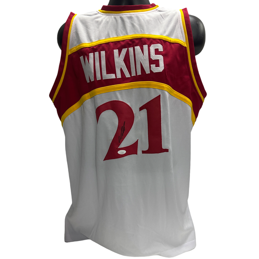 Dominique Wilkins Autographed Atlanta Hawks White Jersey JSA