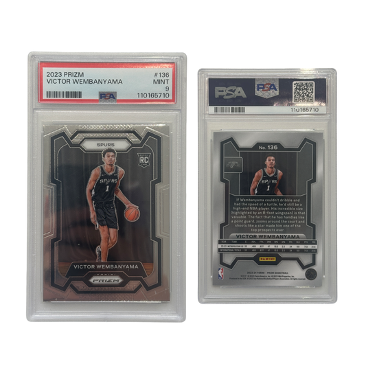 2023 Victor Wembanyama Panini Prizm Rookie Card #136 PSA 9 MINT