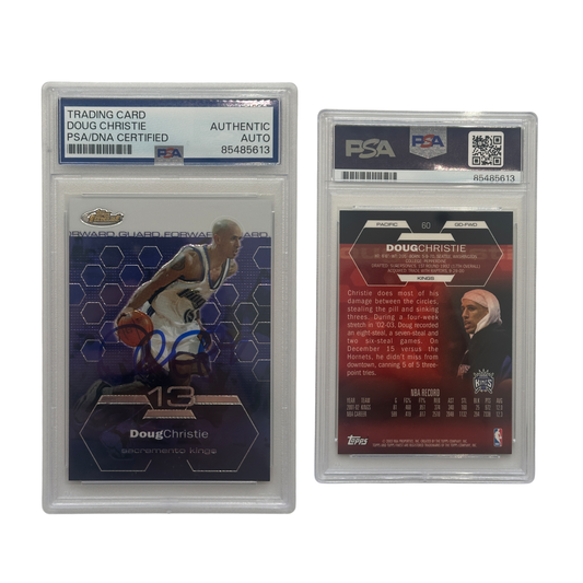 2003 Doug Christie Autographed Topps Finest #60 PSA Authentic Auto