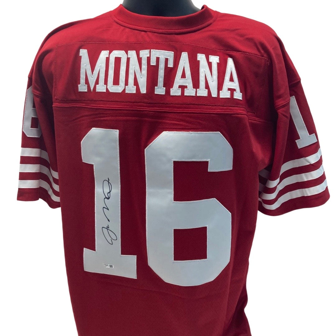 Joe Montana Autographed San Francisco 49’ers Red Mitchell & Ness Jersey Fanatics