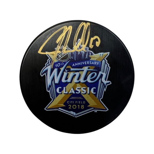 J.T. Miller Autographed New York Rangers 2018 Winter Classic Puck Fanatics