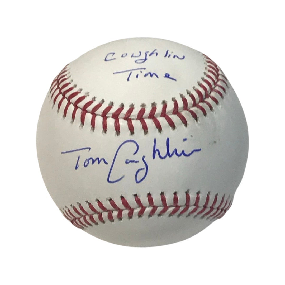 Tom Coughlin Autographed New York Giants OMLB Coughlin Time Inscription Steiner CX