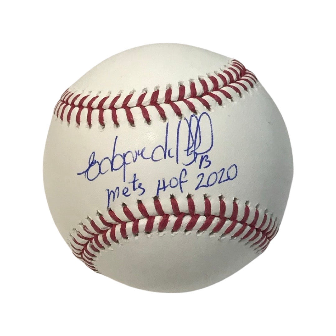 Edgardo Alfonzo Autographed New York Mets OMLB Mets HOF 2020 Inscription JSA