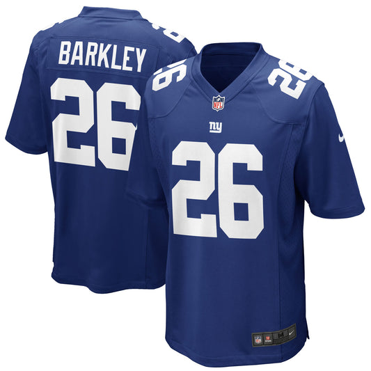 Saquon Barkley New York Giants Blue Nike Unsigned Jersey