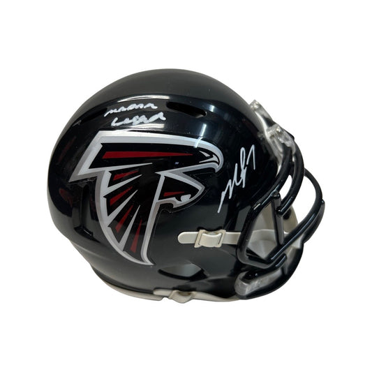 Michael Vick Autographed Atlanta Falcons Speed Mini Helmet “Madden Legend” Inscription JSA