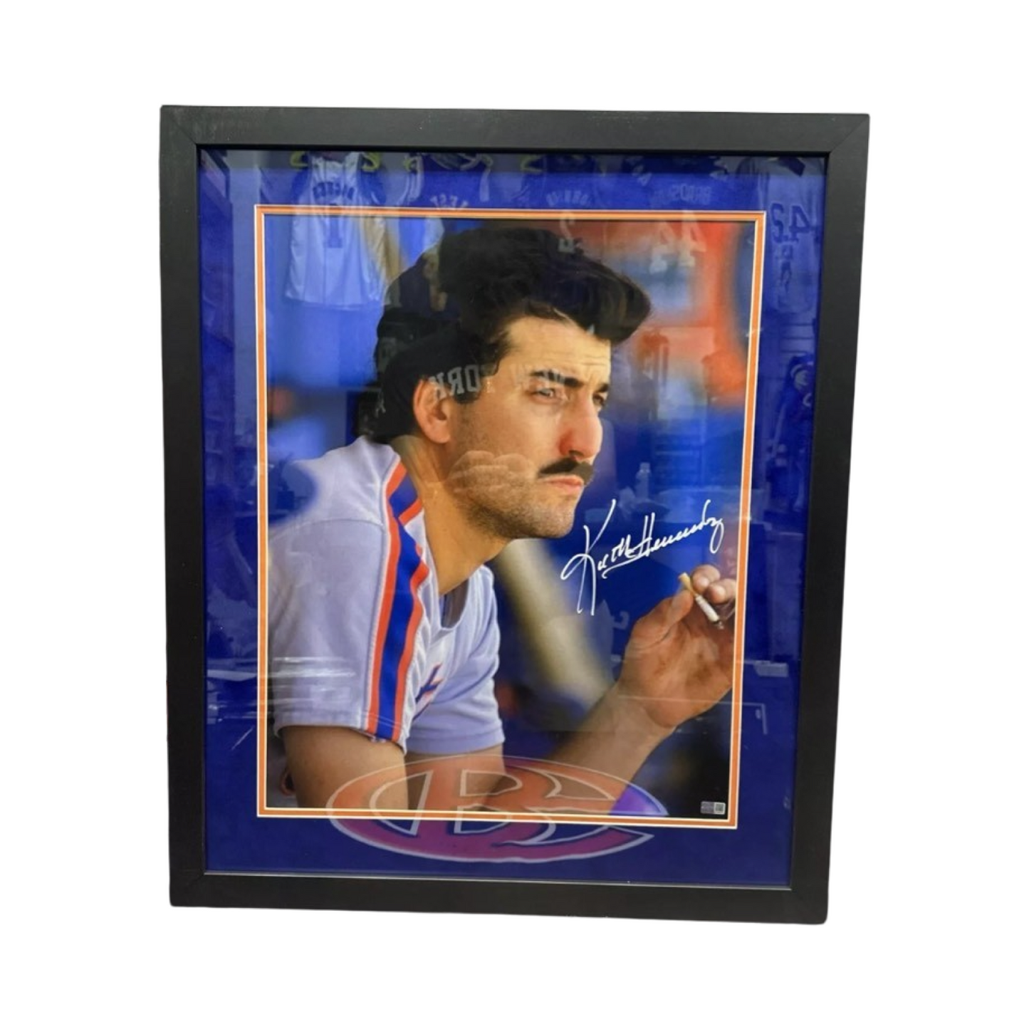 Keith Hernandez New York Mets Dugout Smoking Framed 16x20 Steiner CX