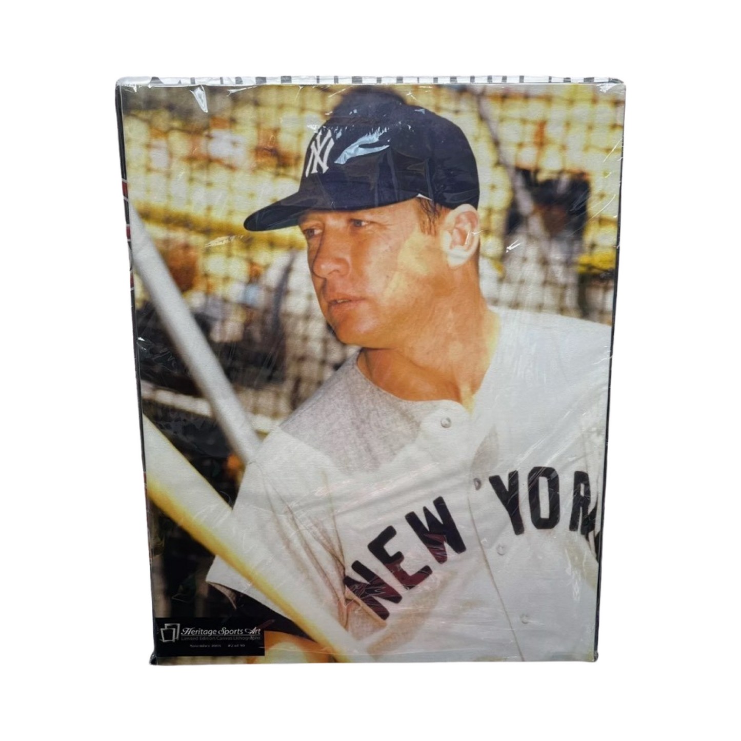 Mickey Mantle Unsigned Canvas Art Heritage Sports