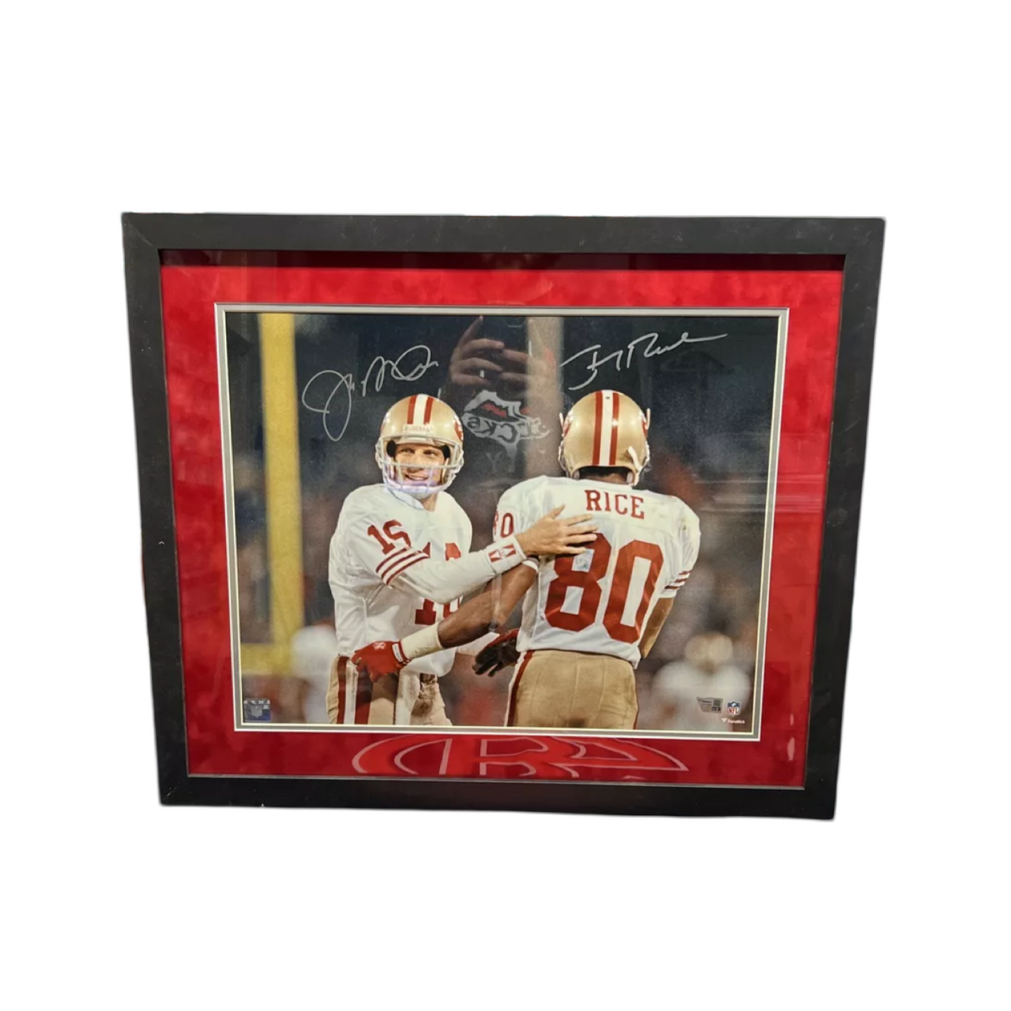 Joe Montana & Jerry Rice Autographed San Francisco 49’ers White Jerseys 16x20 Fanatics