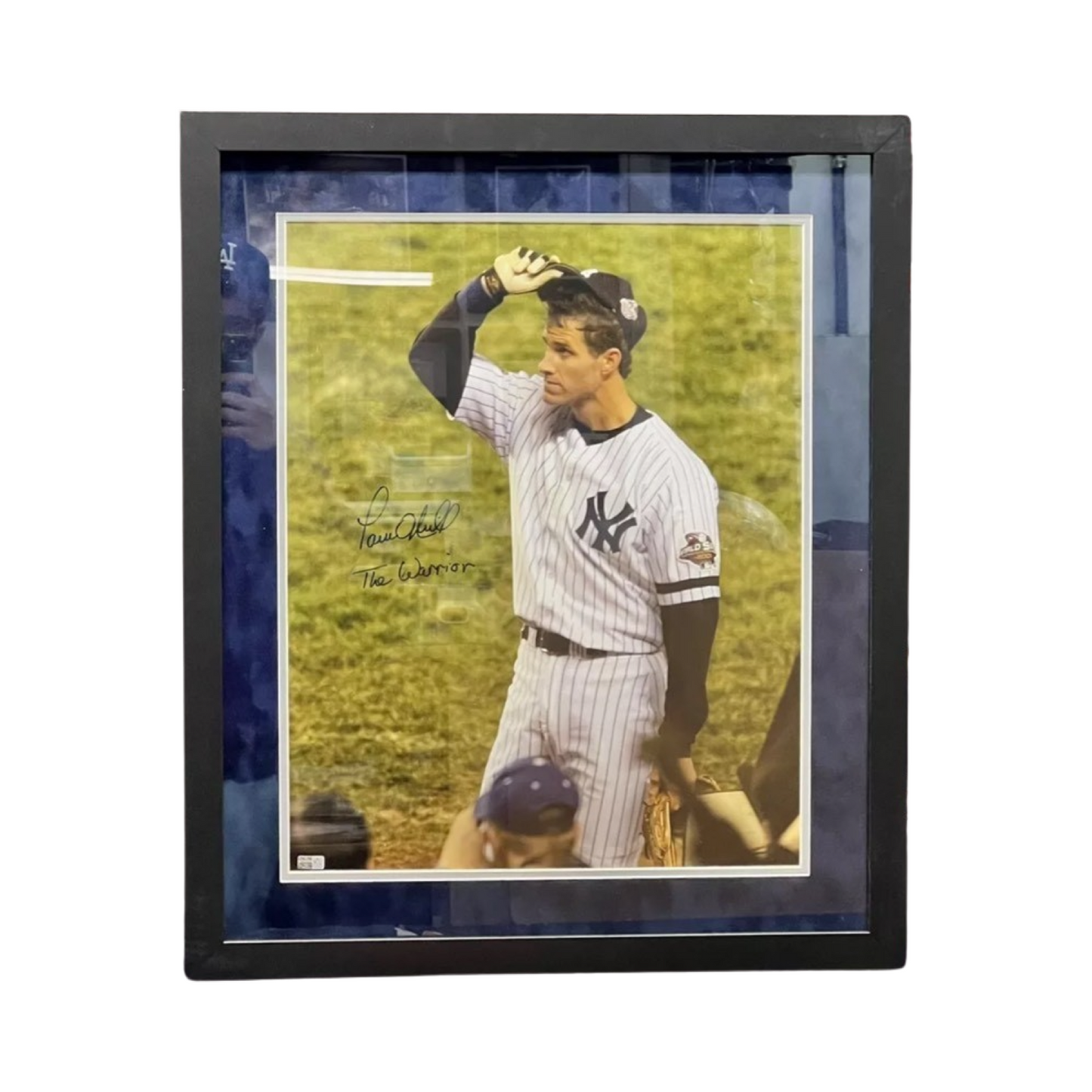 Paul O’Neill Autographed New York Yankees Cap Tip "The Warrior" Inscribed 16x20 Framed Photo Steiner