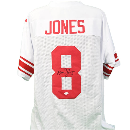 Daniel Jones Autographed New York Giants White Jersey Beckett