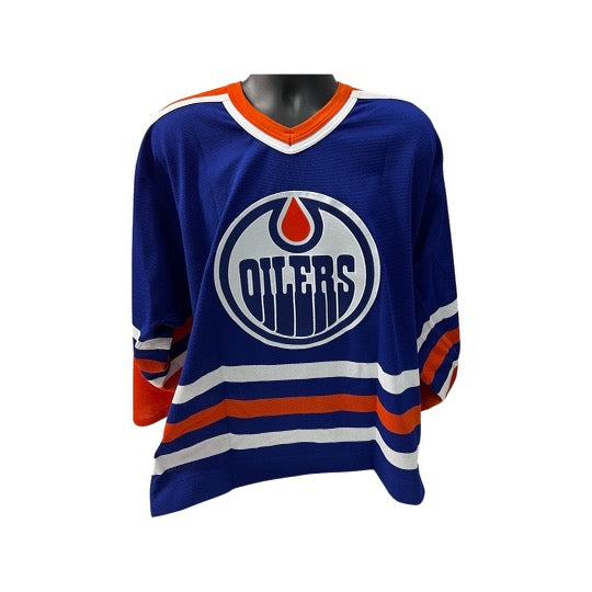 Edmonton Oilers Unsigned Blue Size M CCM Jersey