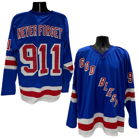 New York Rangers Blue Never Forget Jersey - XL