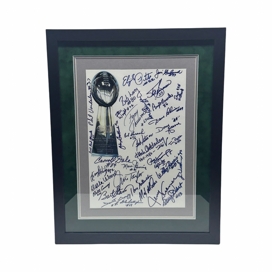 1966 Green Bay Packers Autographed Team Signed 11x15 JSA - Framed
