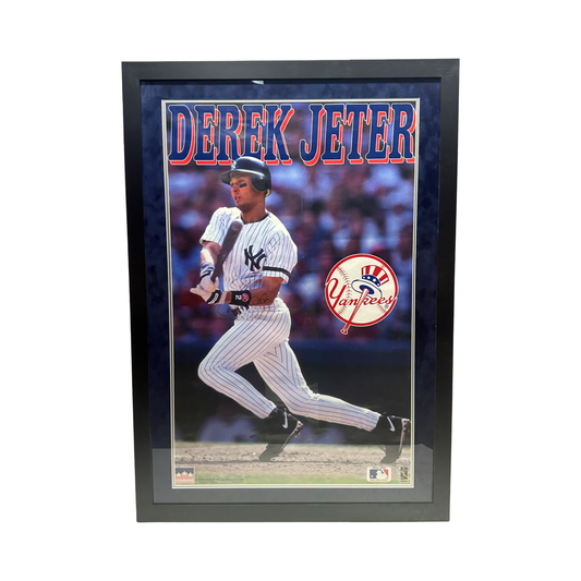Derek Jeter Autographed New York Yankees Starline Poster 28.5x41 JSA - Framed
