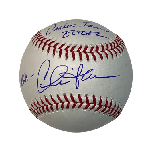 Charlie Sheen Autographed OMLB Carlos Irwin Esteves AKA Inscription Steiner CX