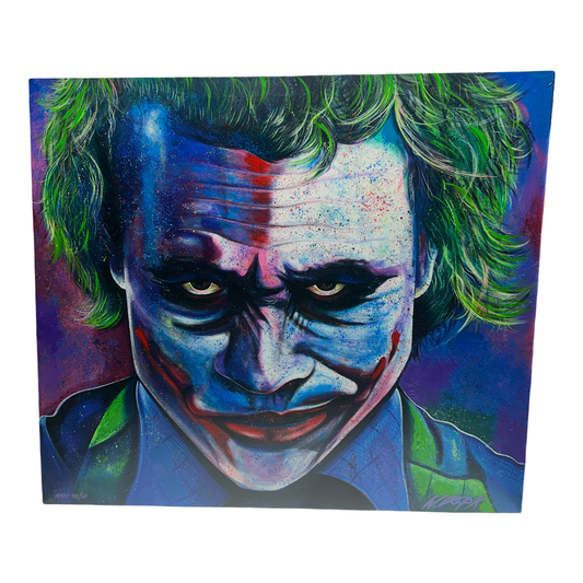 Heath Ledger The Joker Canvas William Lopa Art LE 48/50