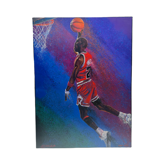 Michael Jordan Chicago Bulls Canvas William Lopa Art LE /23