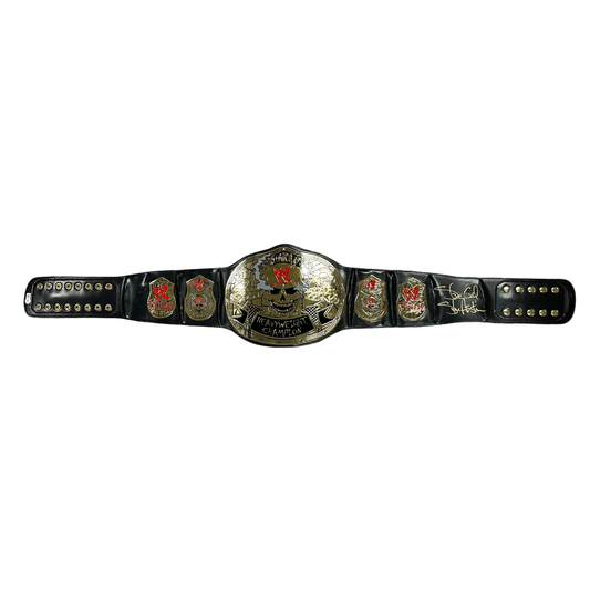 Stone Cold Steve Austin Autographed WWE Smoking Skull Heavyweight Champion Title Replica Belt Beckett