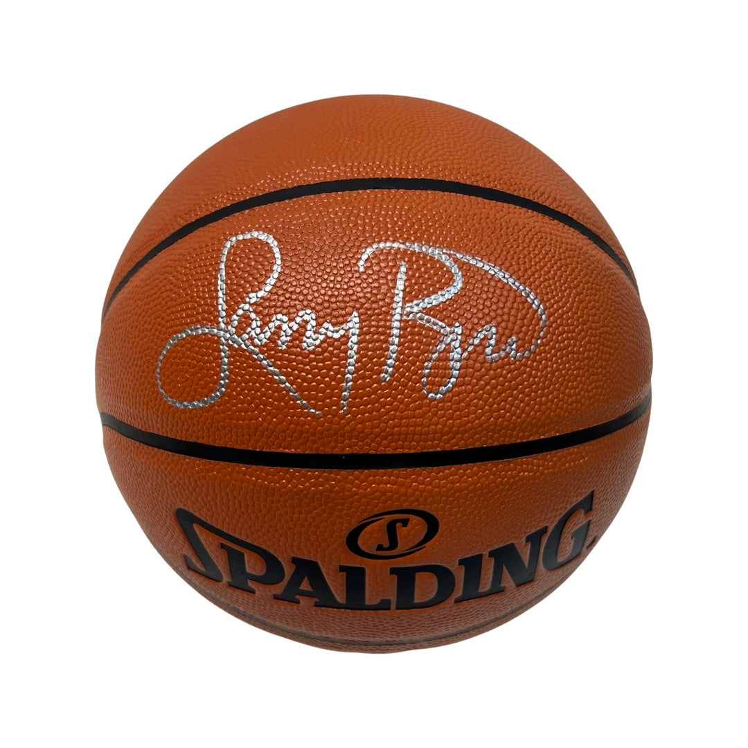 Larry Bird Autographed Boston Celtics Spalding Game Ball Series Basketball Steiner CX/LB COA