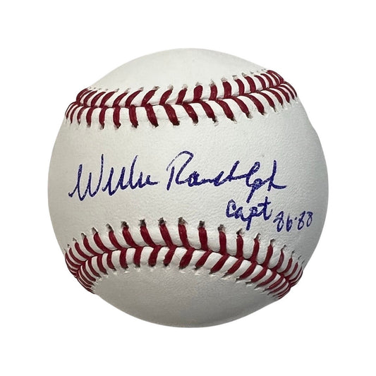 Willie Randolph Autographed New York Yankees OMLB Capt 86-88 Inscription Steiner CX