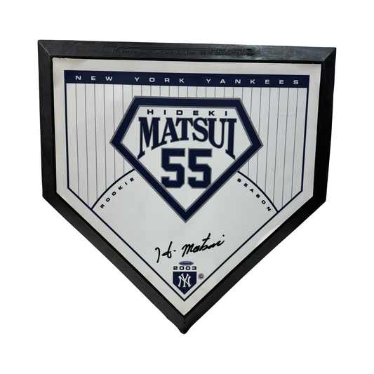 Hideki Matsui Autographed New York Yankees Home Plate Steiner & MLB