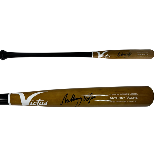 Anthony Volpe Autographed New York Yankees Game Model Victus Bat Fanatics/MLB