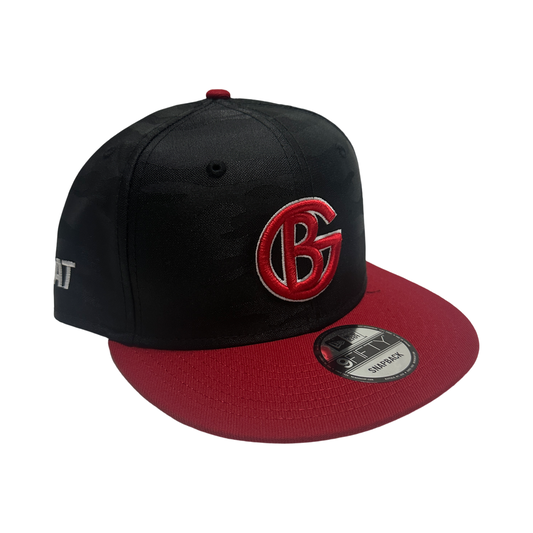 Be Great Give Back New Era Black Camo Red Brim SnapBack Hat