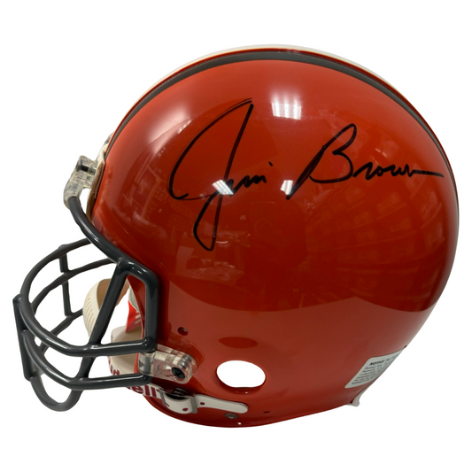 Jim Brown Autographed Cleveland Browns Proline Authentic Helmet JSA