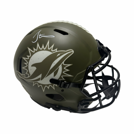 Tyreek Hill Autographed Salute to the Service Full Size Authentic Helmet Beckett BAS