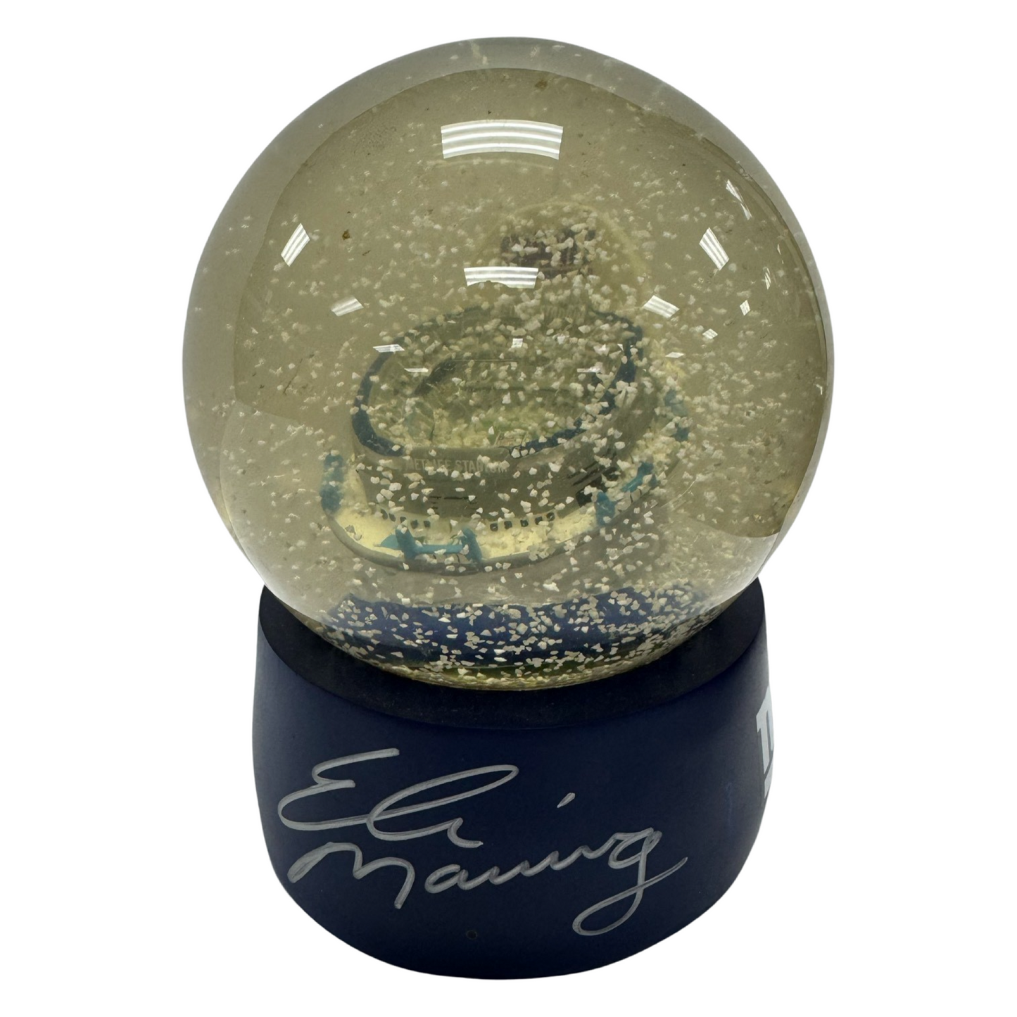 Eli Manning Autographed New York Giants Snow Globe Steiner