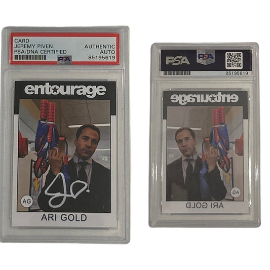 Jeremy Piven Autographed Ari Gold Entourage Card Water Gun White Ink PSA Auto Authentic