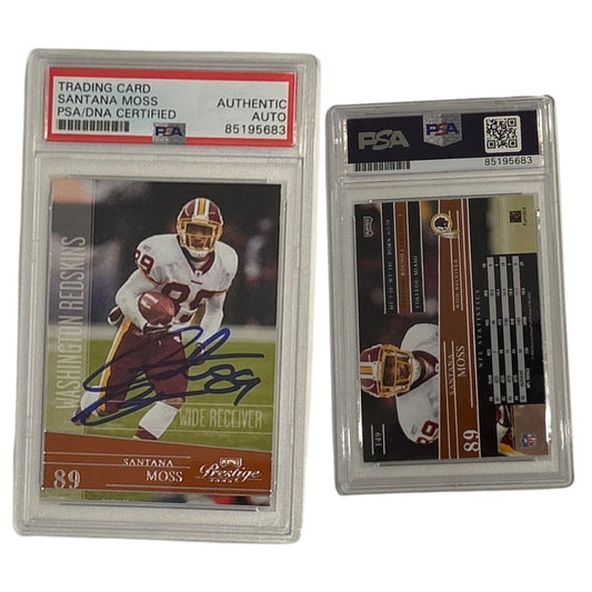 2006 Santana Moss Donruss Playoff Prestige #149 PSA Authentic Auto
