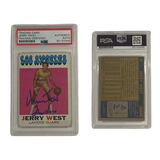 1971-72 Jerry West Topps #50 Autographed “The Logo” Inscription PSA Auto Authentic