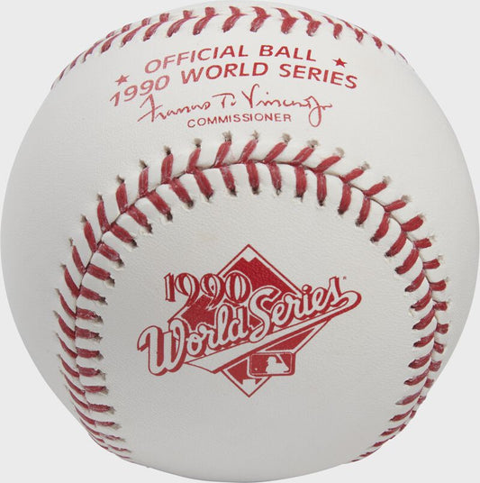 990 World Series Rawlings Commemorative Unsigned Baseball