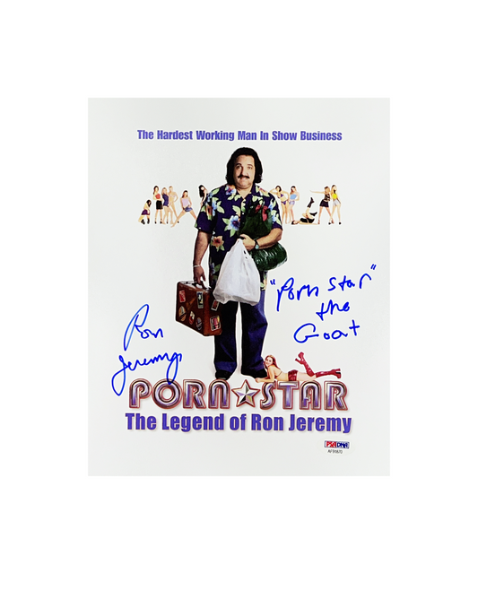Ron Jeremy Autographed Documentary 8x10 PSA
