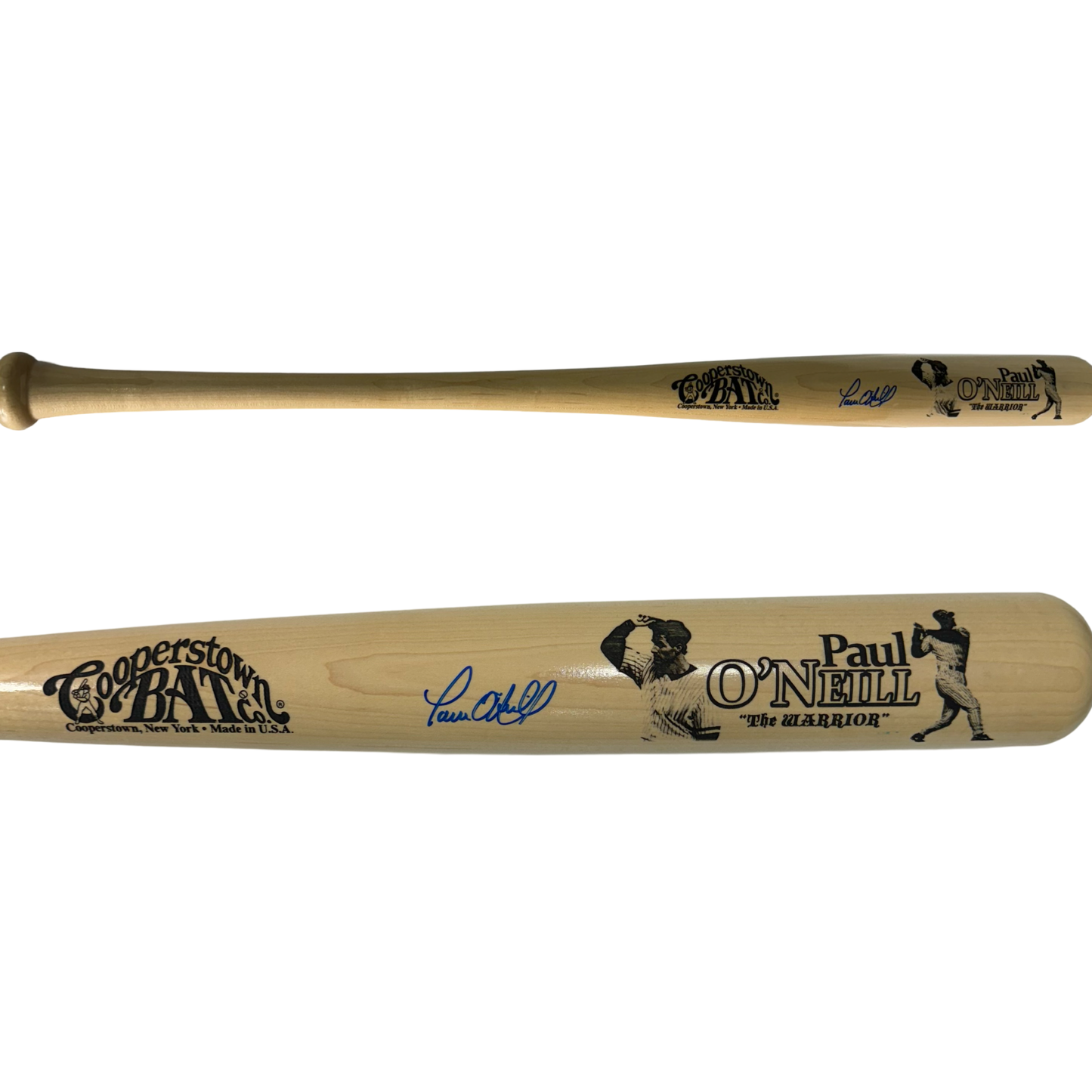 Paul O’Neill Autographed New York Yankees Tan Cooperstown Bat JSA