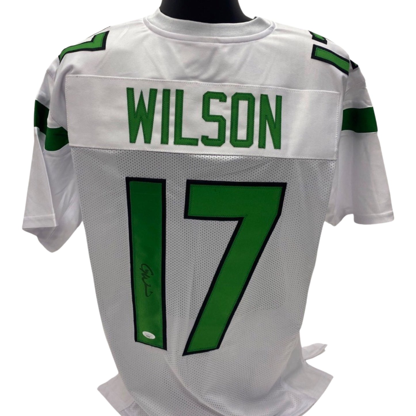Garrett Wilson Autographed New York Jets White Jersey JSA