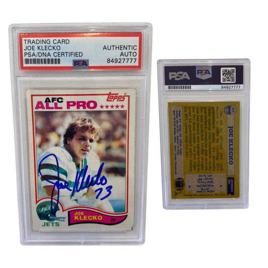 1982 Joe Klecko Topps Afc All Pro #171 Autographed PSA Auto Authentic