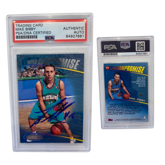 1998-99 MIke Bibby Topps Stadium Club NC #12 Autographed PSA Auto Authentic