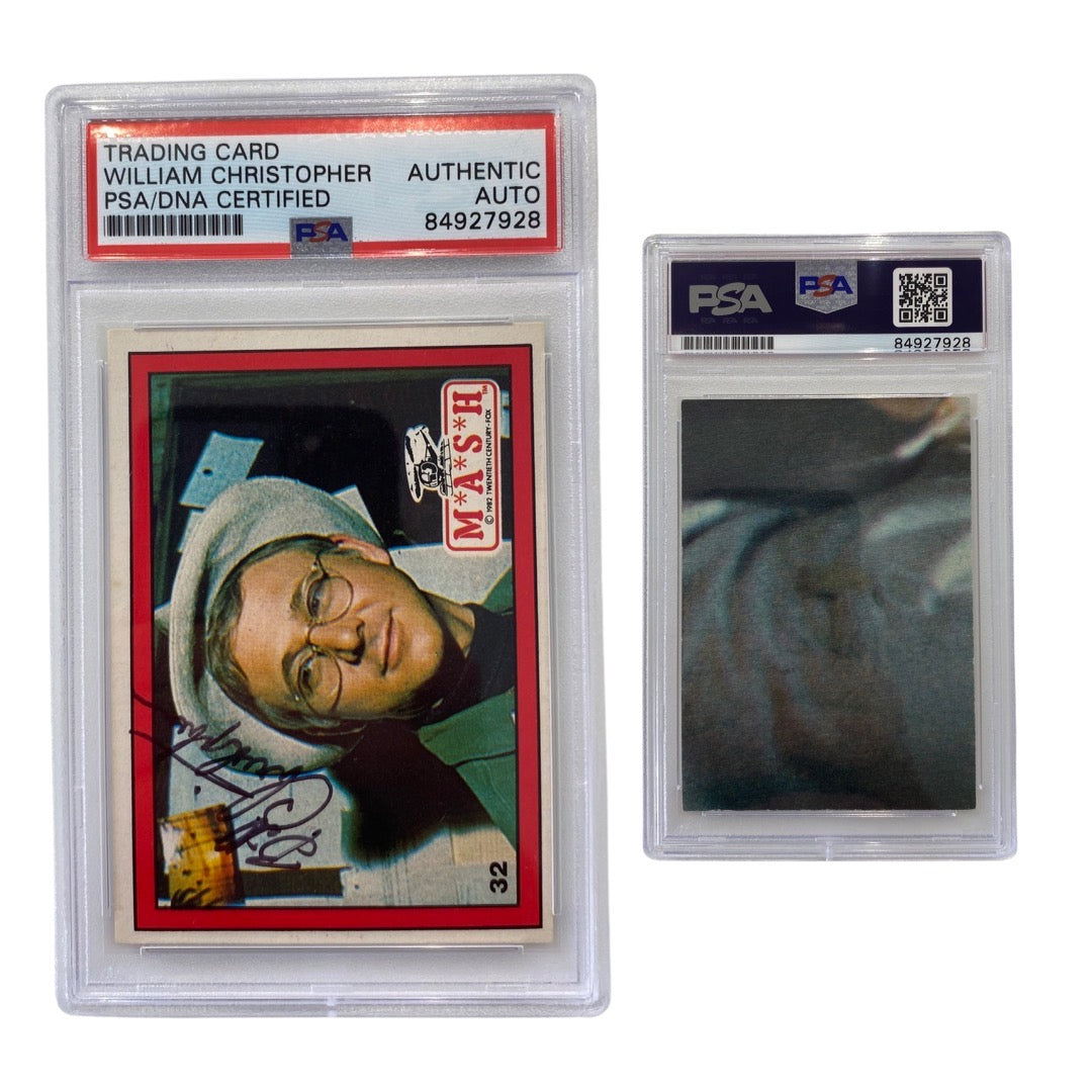 1982 William Christopher MASH #32 Autographed PSA Auto Authentic