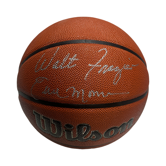 Walt Frazier & Earl Monroe Autographed New York Knicks Wilson Basketball Beckett