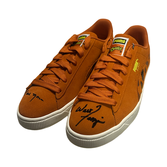 Walt Frazier & Earl Monroe Autographed Puma Cheetos Sneakers Beckett