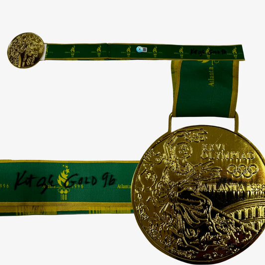 Kurt Angle Autographed Olympic Gold Medal Beckett