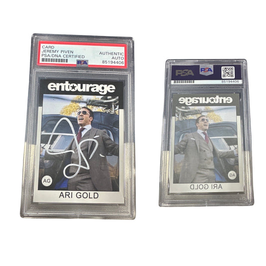 Jeremy Piven Autographed Ari Gold Entourage Card Helicopter White Ink PSA Auto Authentic